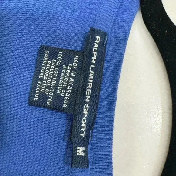 Ralph Lauren sport women’s short sleeve blue tee size medium - Picture 3 of 6